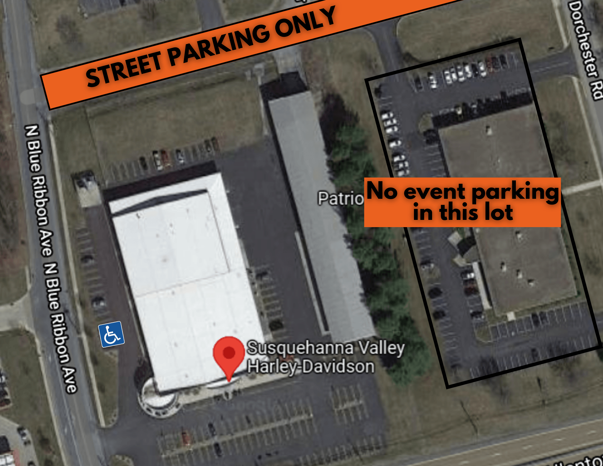 susquehanna valley harley-davidson event parking